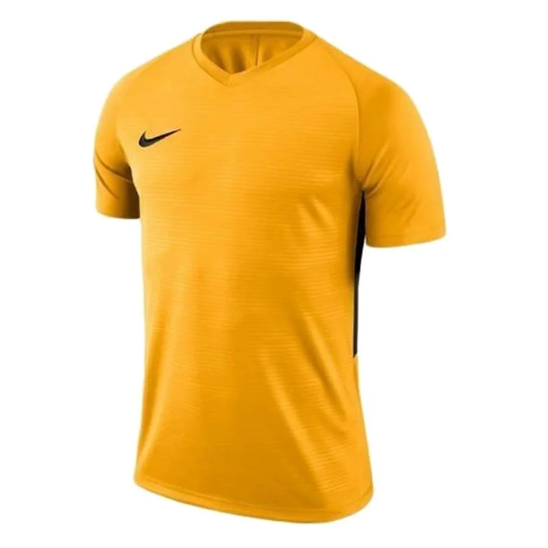 Žluté sportovní triko Nike Dry Tiempo Prem JSY SS