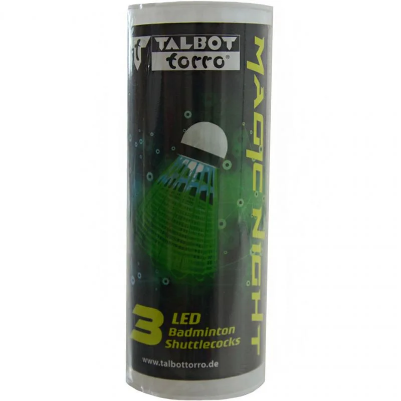 Badmintonové košíčky 3ks Talbot Torro Tato Magic s LED diodou
