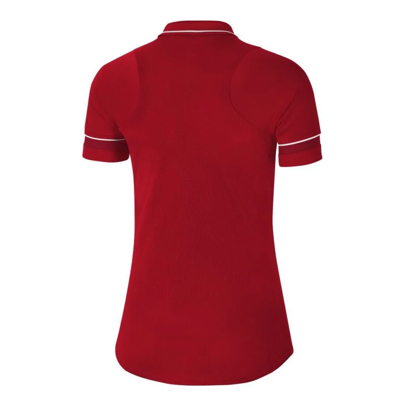 Červené dámské polo tričko Nike s bílými detaily