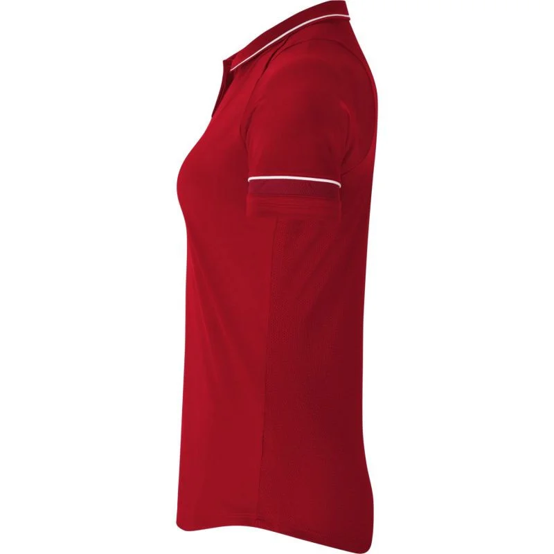 Červené dámské polo tričko Nike s bílými detaily