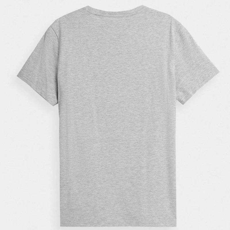 Šedé bavlněné pánské tričko 4F