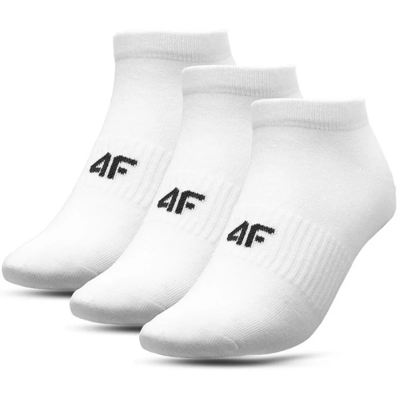 Bílé dámské kotníkové ponožky 4F