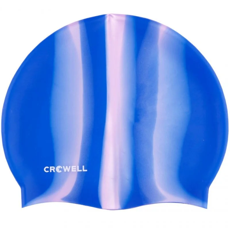 Unisex modro-růžová plavecká čepice Crowell