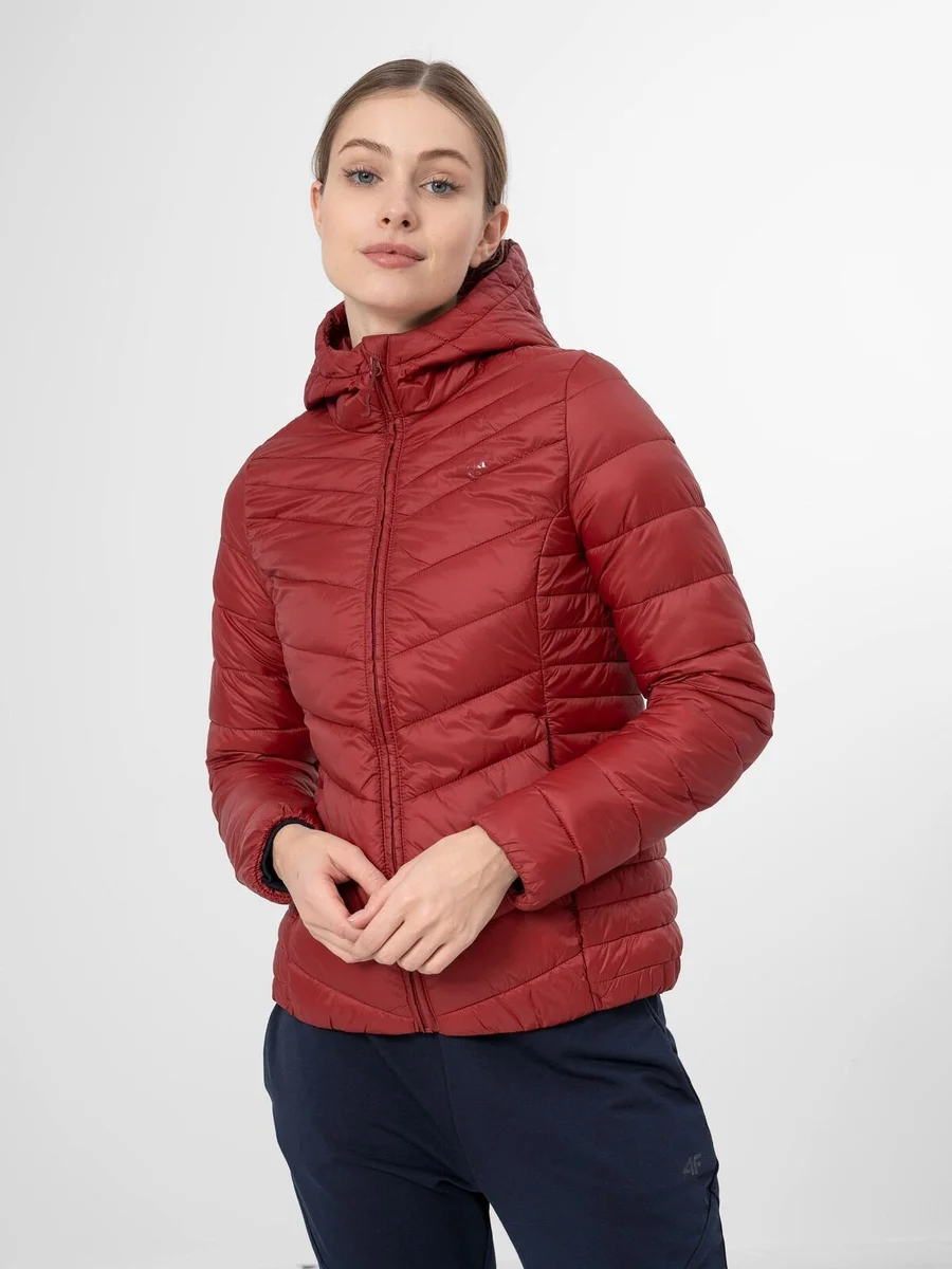 Červená dámská zimní bunda 4F
