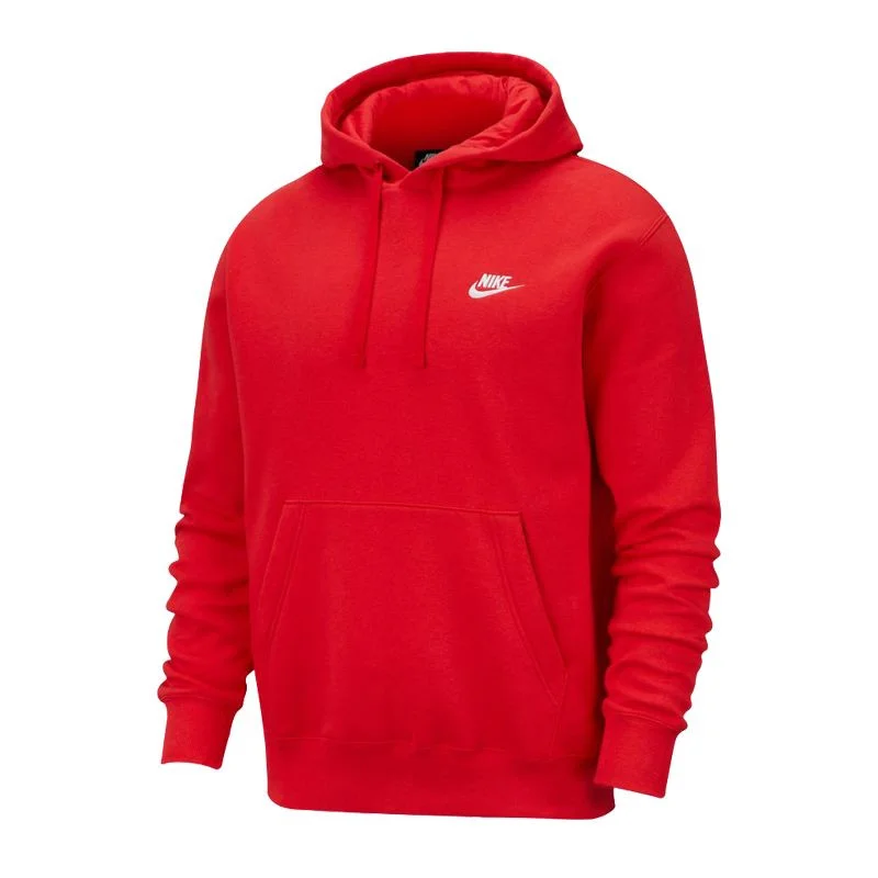Pánská červená mikina Nike NSW Club Fleece
