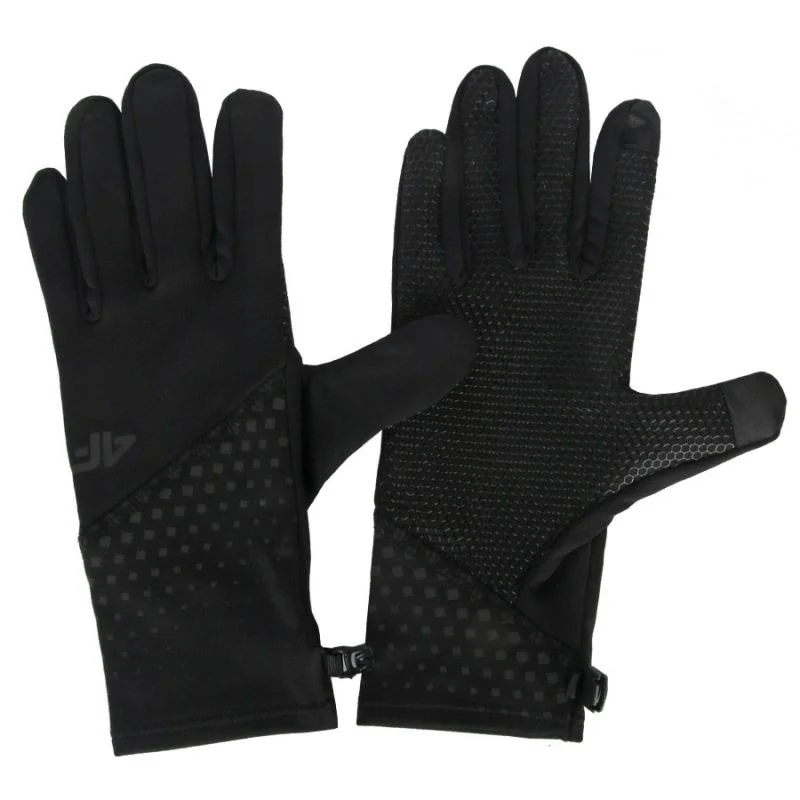 Unisex černé rukavice 4F