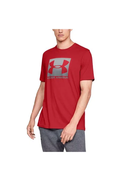 Červené pánské tričko Under Armour s kontrastním logem