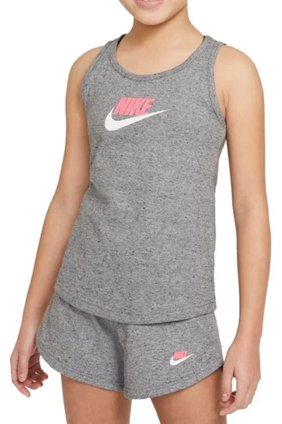 Dívčí šedé sportovní tílko Sportswear Jersey Nike