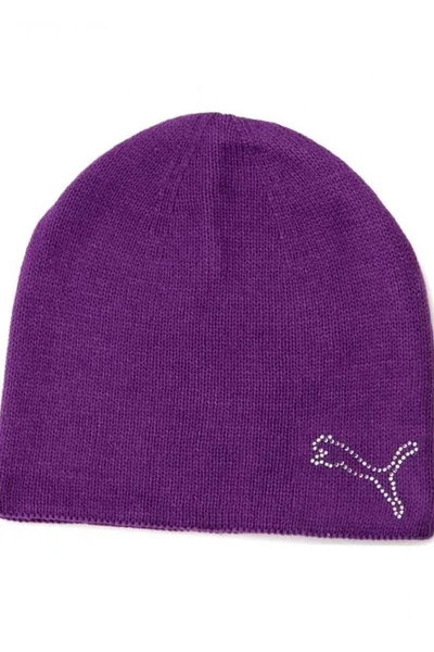 Dámská fialová zimní čepice Puma