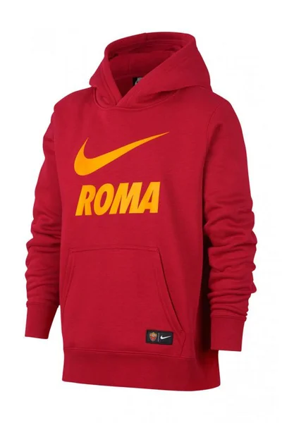 Dětská červená mikina s kapucí  AS Roma Nike