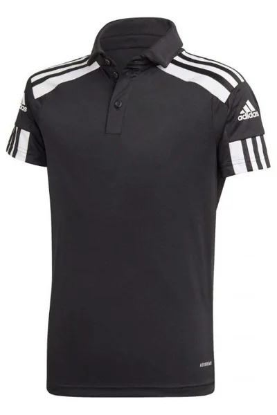 Černé polo triko Adidas Squadra