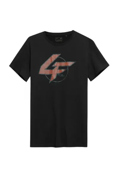 Pánské černé tričko  4F