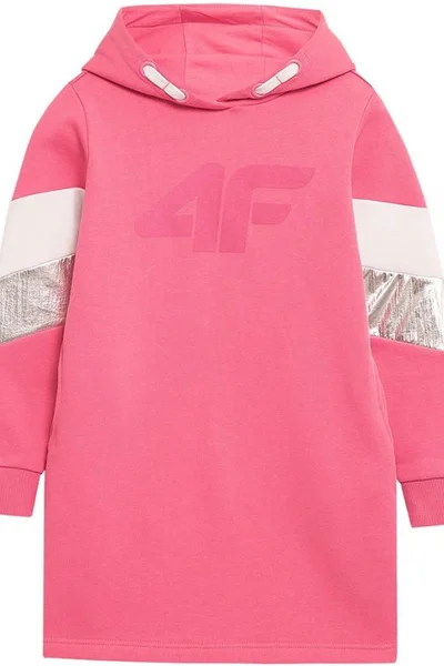 Dívčí růžové šaty 4F