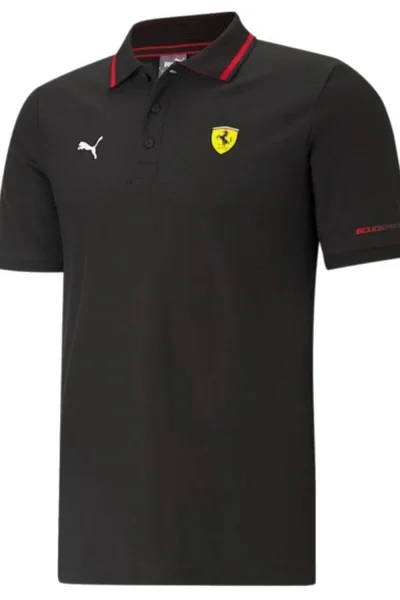 Pánské černé polo tričko Scuderia Ferrari Race  Puma