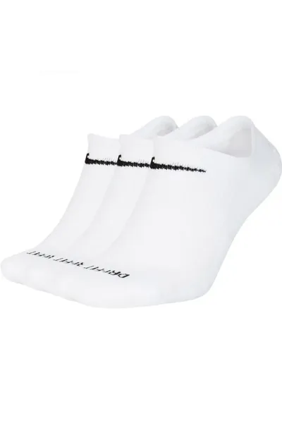 Unisex bílé ponožky Everyday Plus Cushioned  Nike (3 páry)