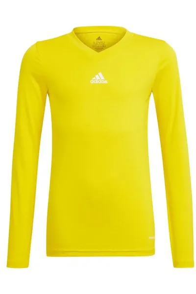 Dětské žluté tričko s dlouhým rukávem Team Base Adidas