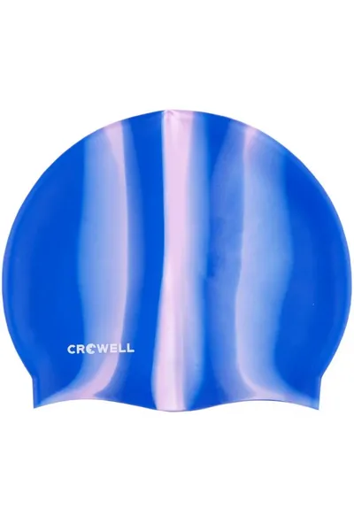 Unisex modro-růžová plavecká čepice Crowell