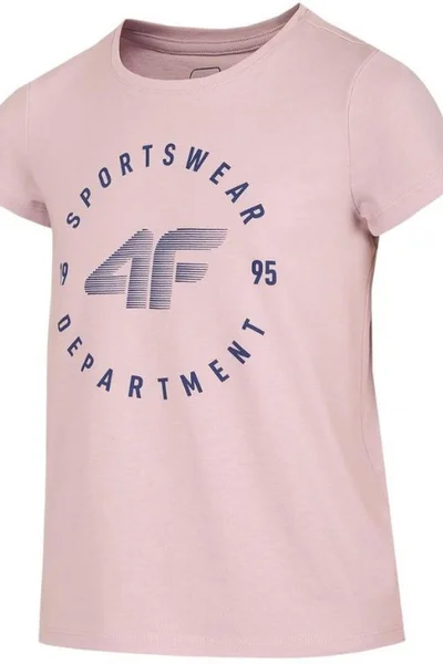 Dívčí světle růžové tričko  4F