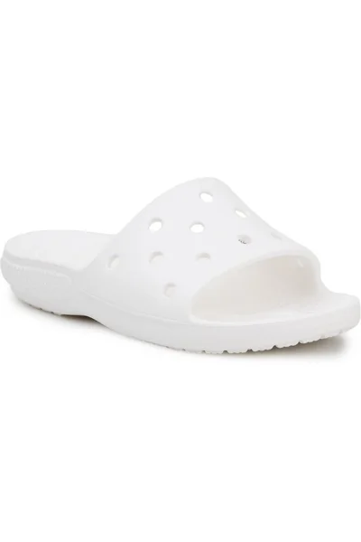 Dámské plážové bílé pantofle Crocs Slide