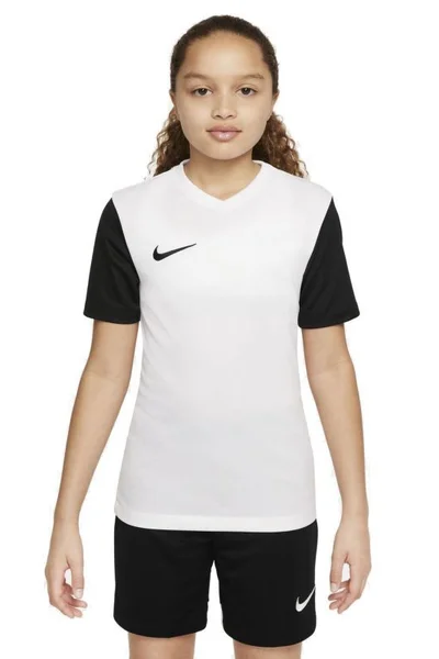 Dětské černobílé tréninkové tričko Dri-Fit Tiempo Premier 2  Nike