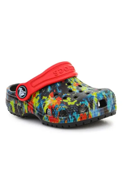 Barevné pantofle Crocs Classic Tie Dye Graphic Kids Clog