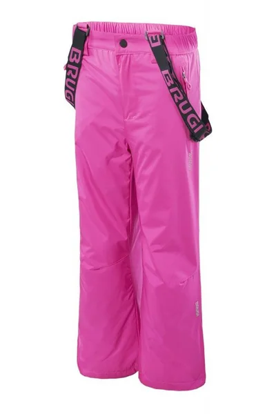 Dívčí růžové lyžařské kalhoty Brugi