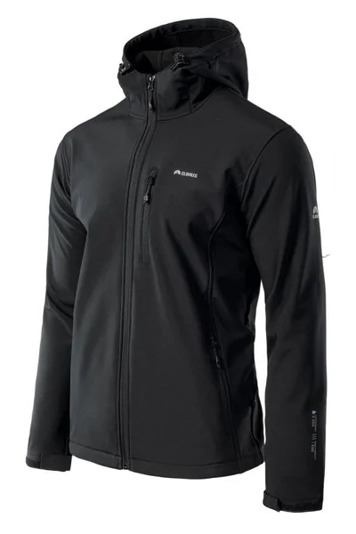 Pánská černá softshellová bunda Iver Elbrus
