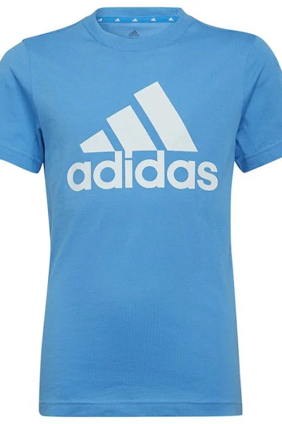 Dětské modré tričko s velkým logem  Adidas