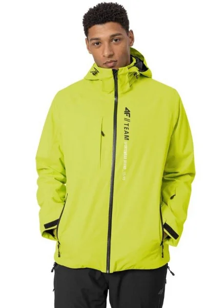 Pánská světle zelené lyžařská bunda  4F