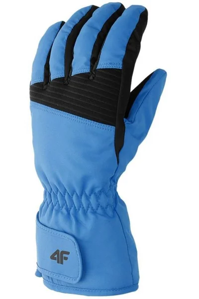 Pánské modré lyžařské rukavice  4F