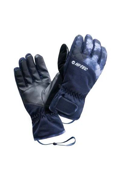 Pánské modré lyžařské rukavice Huni  Hi-Tec