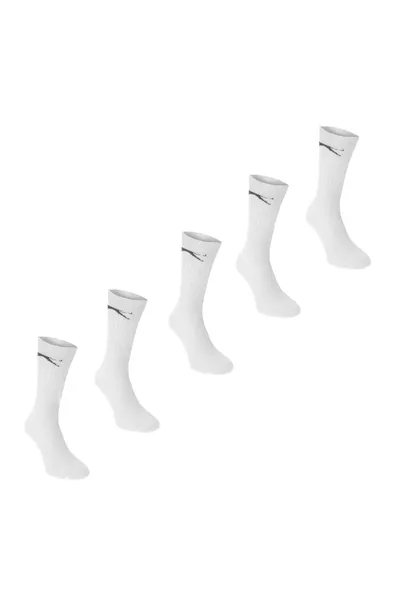 Unisex bílé vysoké ponožky Slazenger