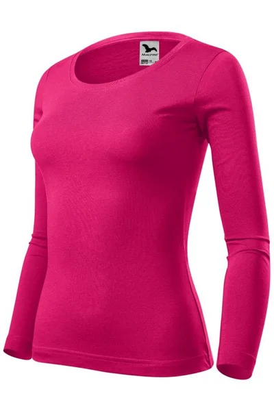 Dámské růžové tričko Fit-T Ls  Malfini