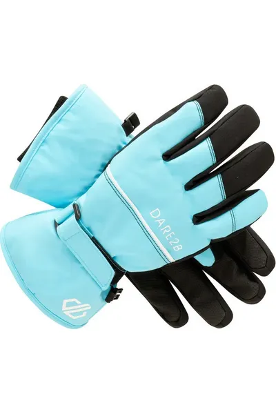 Dětské světle modré lyžařské rukavice Dare2B