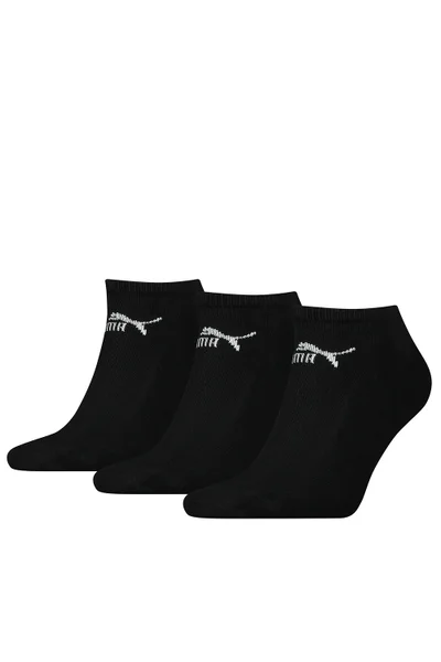 Unisex černé ponožky puma Sneaker  (3 páry)