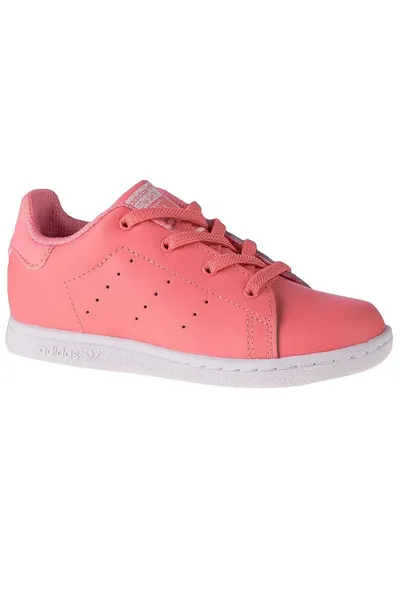Dětské růžové boty Stan Smith EL K  Adidas