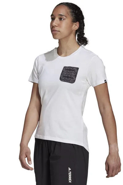 Dámské bílé tričko TX Pocket Adidas