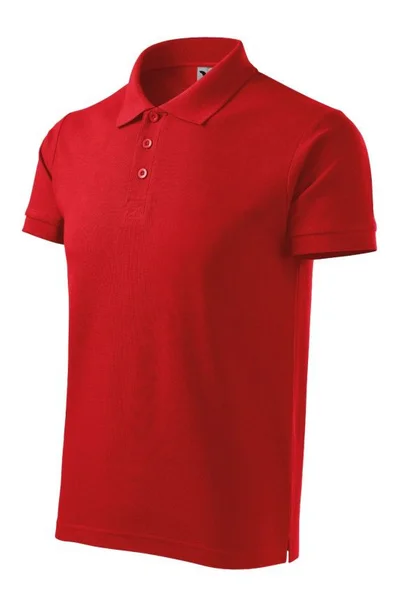 Pánské červené polo tričko Cotton Heavy Malfini
