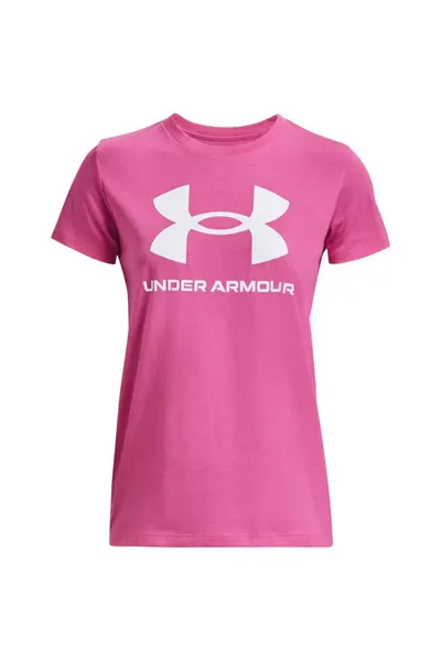 Dámské růžové tričko Live Sportstyle Graphic SSC Under Armour
