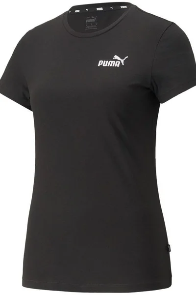 Dámské černé tričko ESS+ Embroidery Tee  Puma