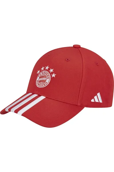 Červená kšiltovka Adidas FC Bayern BB