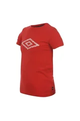 Dětské červené tričko Umbro Cotton Logo T Shirt Boys
