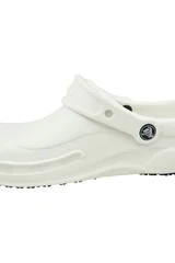 Bílé unisex pantofle Crocs Bistro
