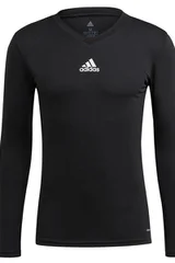 Černé triko s dlouhým rukávem Adidas Team Base Tee