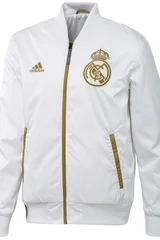 Bílá bunda s potiskem Real Madrid Bomber ADIDAS
