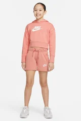 Růžová mikina s kapucí Sportswear Club Nike