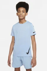 Modré dětské triko Nike Wild Card