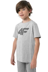 Šedé chlapecké triko 4F