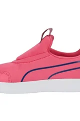 Dětské růžové sportovní boty Courtflex v2 Slip On PS  Puma