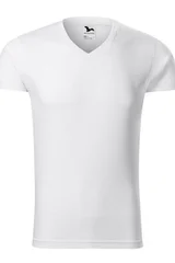 Pánské bílé tričko Slim Fit  Malfini